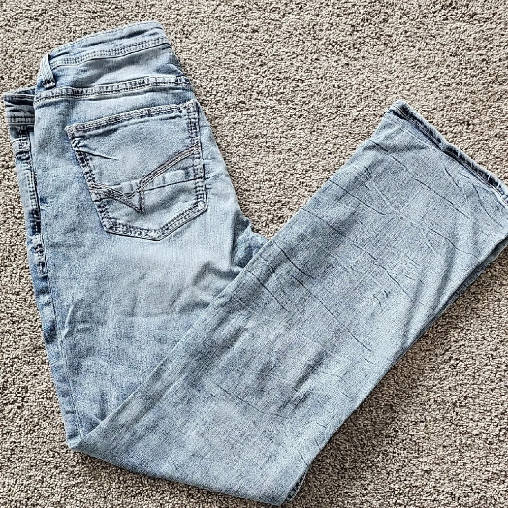 BKE Men's Bootcut Jeans in Light Blue - Picture 4 of 8